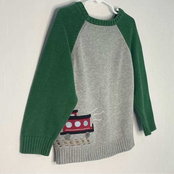 Gymboree Penguin Train North Pole Sweater Knit Pullover Color Block Size 3T - Picture 6 of 11